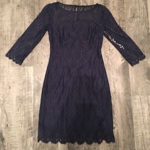 Lilly Pulitzer Deep Navy Hera Lace Sheath Dress